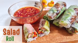 Salad Roll Vietnam | Vietnamese Salad Rolls | Vietnamese Spring Roll (Isi Ayam)