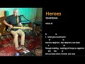 Heroes (David Bowie) - One Man Band Chords and Lyrics