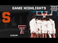 Syracuse vs. Texas Tech Game Highlights | 2024-25 Big 12 Men's Basketball