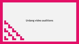 Urdang, City, University of London: Introduction to video auditions