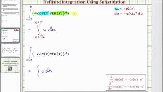 Ex 2: Definite Integration Using Substitution (Trig) - Change Limits of Integration?