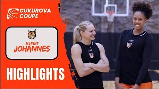 Marine Johannes CBK Mersin vs Athinaikos WBC | Cukurova Cup Women Basketball 🏀