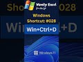 #028 : Mastering Windows Shortcuts: Boost Your Productivity #shorts