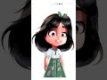 vanellope as a japanese anime girl asian animeart digitalart disney shorts