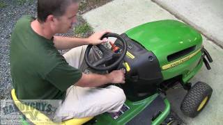 John Deere LA115 Lawn Tractor Controls Intro