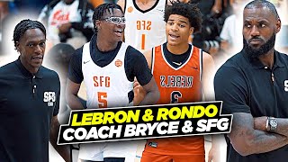 Bryce James INTENSE GAME! LeBron & Rondo Take Matters Into Their OWN HANDS & COACH SFG vs 5 Star!