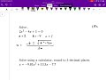 pc11 1.8c solving quadratic equations quadratic formula