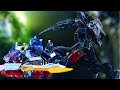 Transformers stop motion Optimus prime Vs Scourge