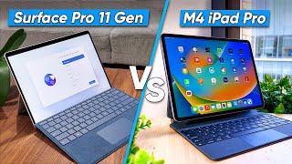 Microsoft Surface Pro 11 Vs  M4 iPad Pro | Which One Should You Go For?