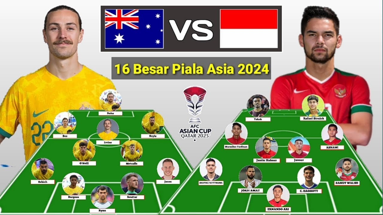 Adu Kuat Antar Lini !!! Timnas Australia Vs Indonesia 4-2-3-1 Vs 4-4-2 ...