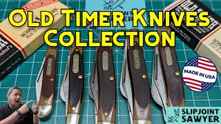 My Schrade Old Timer USA Made Pocket Knife Collection November 2023 12OT, 34OT, 8OT, 89OT #RandyTo1K