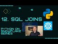 How to Use SQL Joins when Using Python on Snowflake to Get Pandas Dataframes