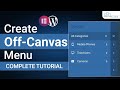 How to Create Off Canvas or Side Menu - HTML CSS JavaScript Projects
