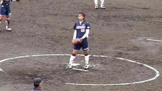 081108デンソー増淵まり子 投球練習 女子ソフトボール日本リーグ決勝Ｔ