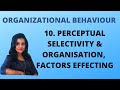 10. Perceptual Selectivity & Organization, Factors Effecting |OB|