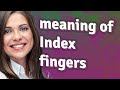 Index fingers | meaning of Index fingers