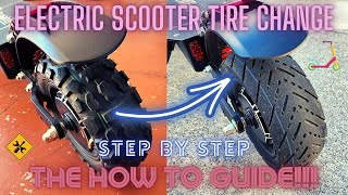 Electric Scooter Tire Change - Step by Step How to Guide!