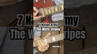 How to play Seven Nation Army guitar riff