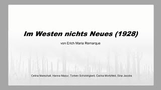 Erich M. Remarque – Im Westen nichts Neues (1928) - Literatur im Ersten Weltkrieg