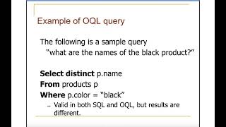 Getting to know object oriented database