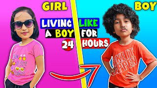 Living Like a Boy for 24 hrs Challenge | #LearnWithPari