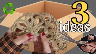 Transforming Cardboard and Jute Fabric! ♻️ 3 Super Genius Recycling Ideas That Will Amaze You!