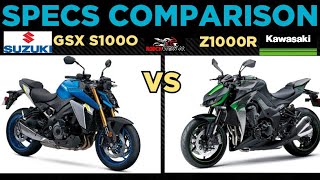 2022 Suzuki GSX S1000 vs 2021 Kawasaki Z1000R | Sound & Specs Comparison