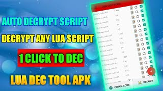 Decrypt Lua Script | Lua Dec Tool | How To Decrypt Lua Script | Lua Script Decrypt Kase Kare |