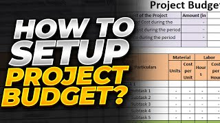 How to setup project budget
