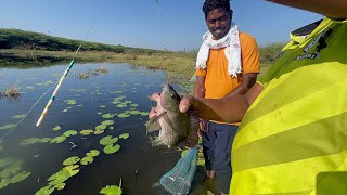 Makalaa  big fishing big size tilepa fish 🐠 மக்களே அருமையான வேட்டை அதிரடி தூண்டில்  #மாரியம்மன்