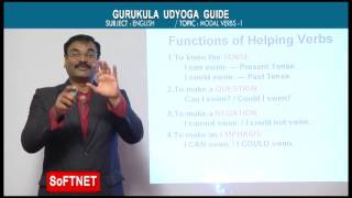 GURUKULAM || ENGLISH - MODAL VERBS - P1 || Dr V.Sreenatha Chary