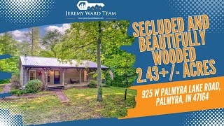 Secluded and beautifully wooded 2.43+/- acres