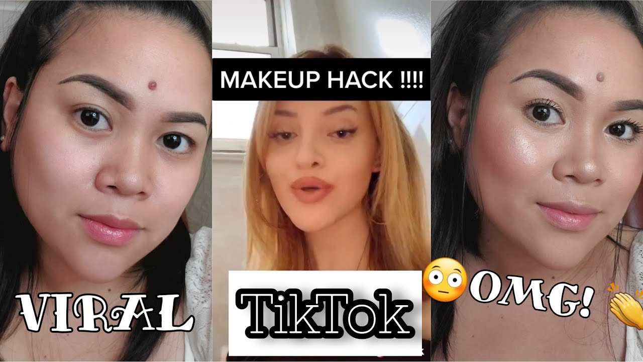 Testing Viral TIK TOK Makeup Hack!!!| *Life Changing* - YouTube