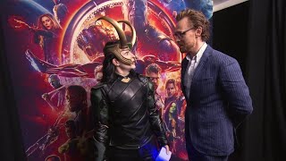 Tom Hiddleston Surprises Fans Dressed as Loki || Avengers Infinity War Reaction Video
