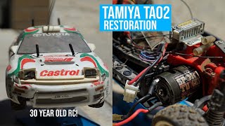 Tamiya TA02 Vintage Rc Car Restoration | 30 Years Old!