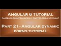 Angular dynamic forms tutorial