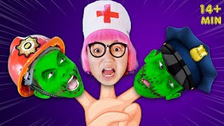 Zombie Finger Family + Wheels On The Bus + More | Nursery Rhymes & Kids Songs