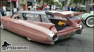 #230 Pink Cadillac CadMad General Motors GM BROUGHAM CUSTOM 1959 FONTANA ROSE Pininfarina caddy