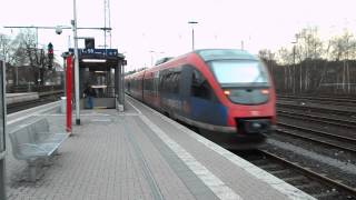 (HD) DB RegioBahn Class 643 643726 and 643704 leave Hertzogenrath, 15th April 2013