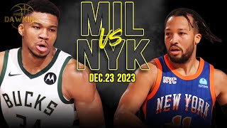 Milwaukee Bucks vs New York Knicks Full Game Highlights | December 23, 2023 | FreeDawkins