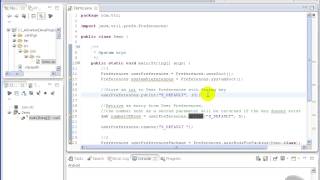 Advanced Java tutorial - The Preferences Class