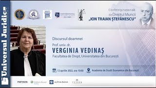 Discursul doamnei prof. univ. dr. Verginia Vedinaș