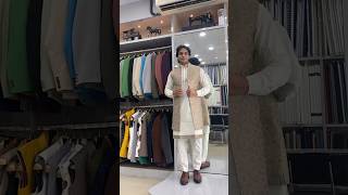 Kurta pajama long jacket new design #trending #trendingshorts #model #designer #fashionindustry