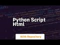python script html