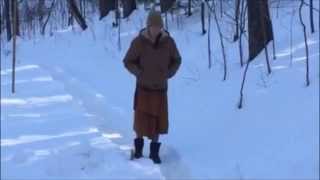 The Unmistaken walking meditation Living in the forest  monk