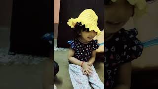 Saanvika তুমি টুপি পড়েছ ? #shorts #trending #youtubeshorts #baby  #saanvikadiaries #saanvikasfamily