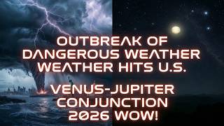 Outbreak Of Dangerous Weather Hits U.S. - Venus-Jupiter Conjunction 2026 Wow!