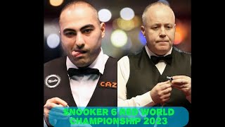 John Higgins vs Hossein Vafaei Snooker 6 Red World championship 2023