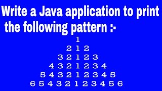Number pyramid pattern in java || number pattern in java || Knowledge Light