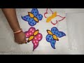 relaxingdots easyandsimple how to design beautifully 4*4 dot kolam 4*4 அழகான கோலம் simple muggulu